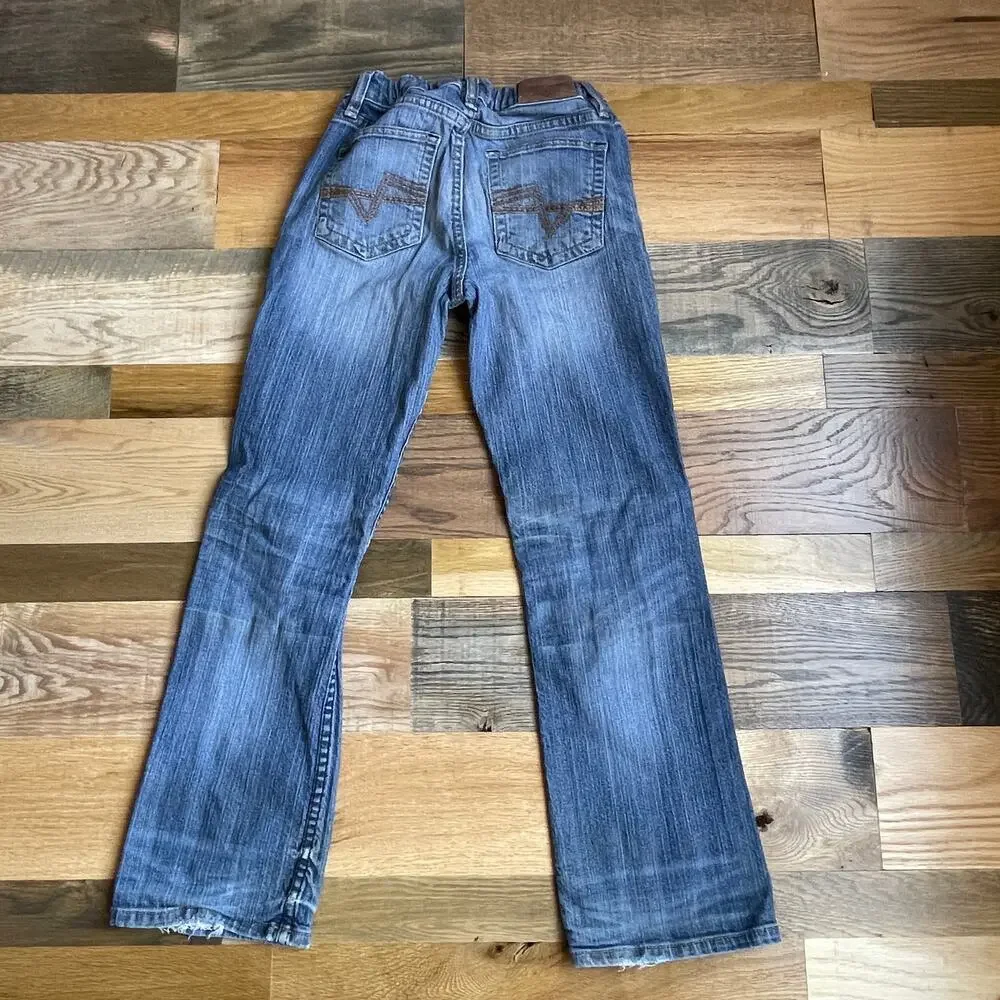 Cody James Girls 12 Reg Bootcut Jeans Western Cowgirl Stretch Distressed